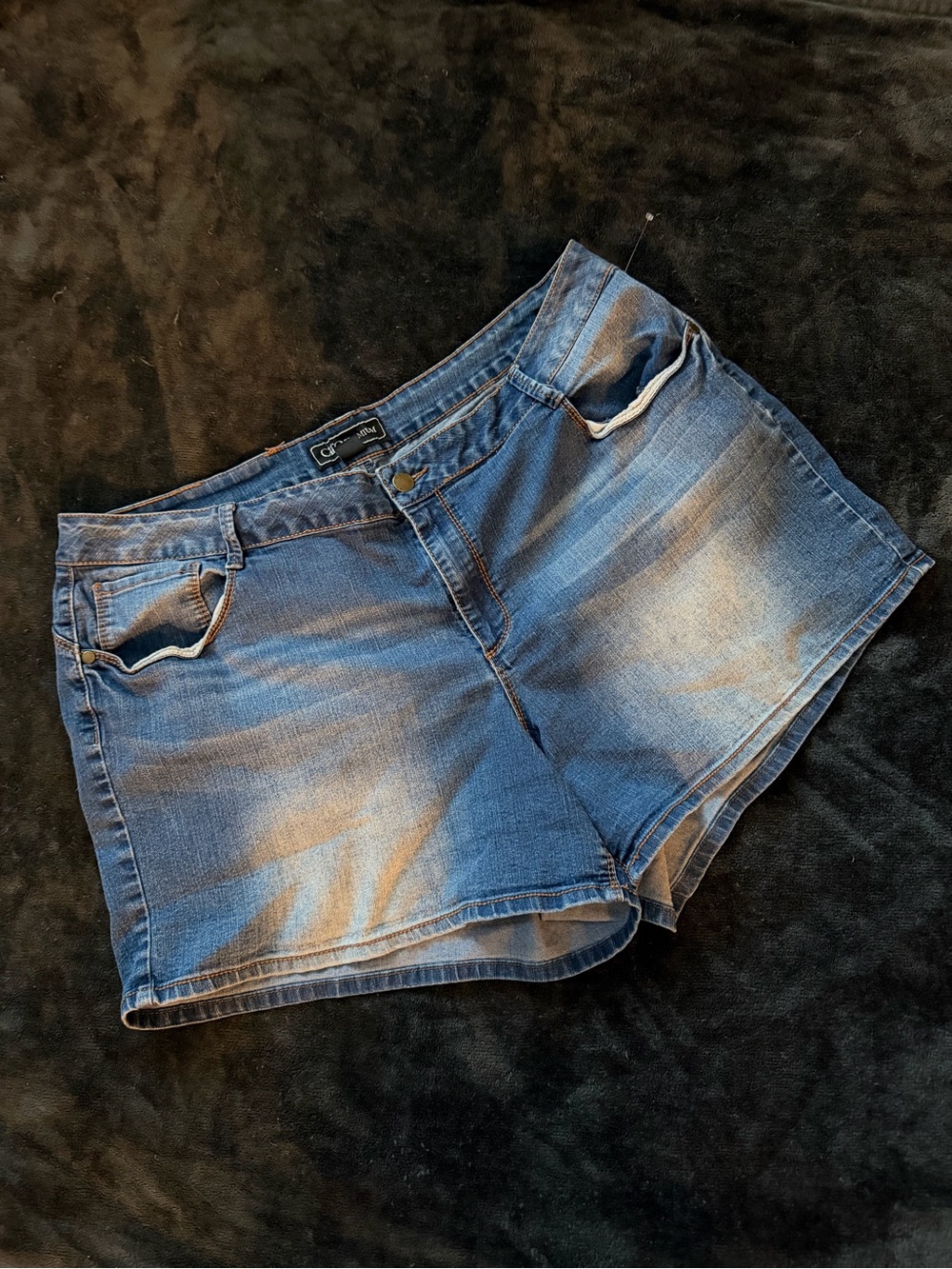 Cato Blue Denim Women’s Jean Shorts Stretch 22W